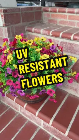 Brighten up your home or event with these UV resistant artificial flowers that stay vibrant indoors and outdoors without fading. This colorful faux flower set is perfect for easy decorating in gardens, parties, or weddings. #homedecor #artificialflowers #fauxflowers #weddingdecor #gardendecor 