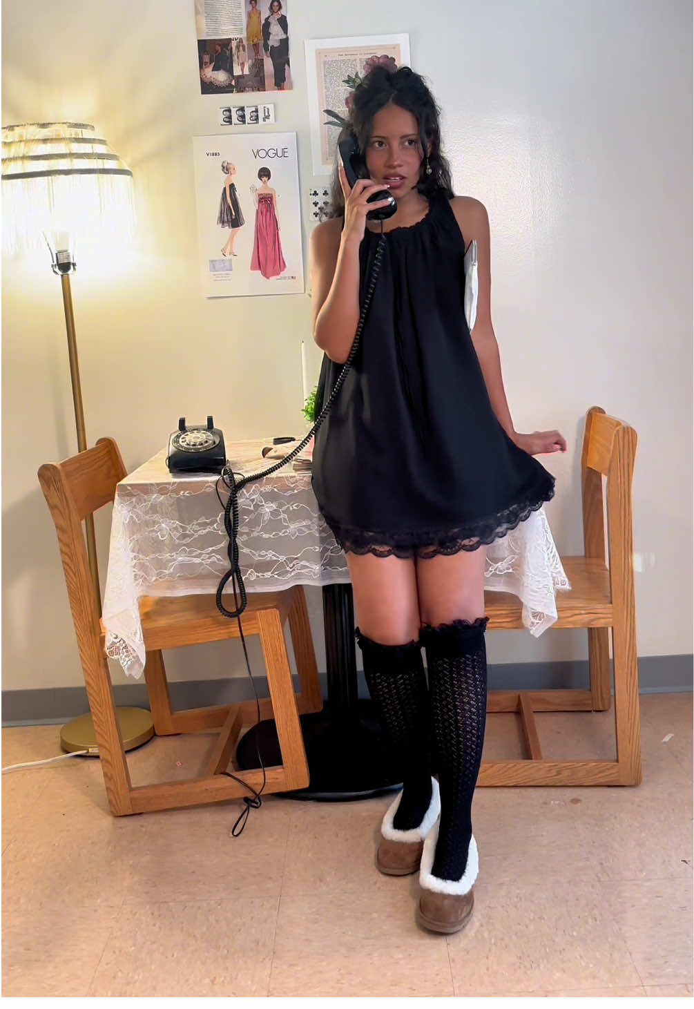 get ready with me to go to the @UGG® party in the most vintage way possible #UGGPartner #uggseason 