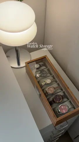 This wooden watch organizer is the perfect home for your collection! 🤎 #watchorganizer #woodenwatchorganizer #watchstorage #watchorganizerbox #watch 