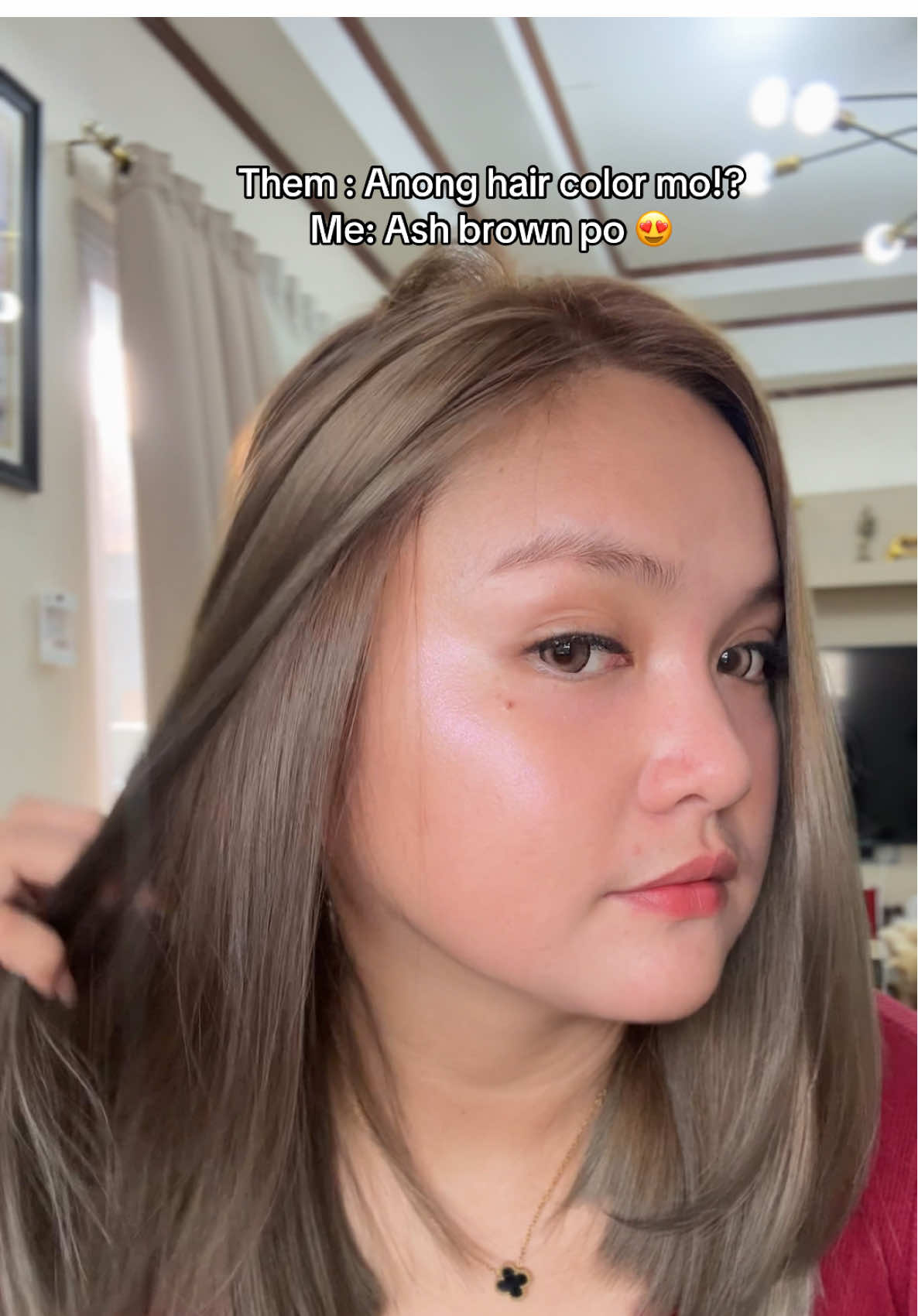 Lakas makafresh bebs!ash brown for the win🫶. #haircolor #hairdye #hairstyle #ashbrownhair #hairtok 