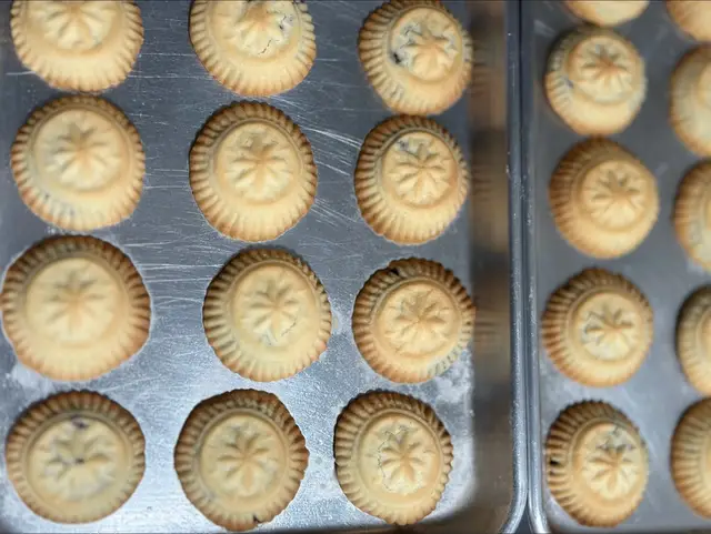 With few ingredients make this delicious maamoul cookies  - 1 cup unsalted butter ( softened at room temperature) - 3/4 cup powdered sugar  Cream together butter and sugar for 1-2 minutes  - 2 1/4 cup all purpose flour  Add flour and keep mixing until all combined. The dough will be like play dough consistency.   Filing: - 13 oz Date paste  - 2 tbsp butter Softened - 1/2 tsp cinnamon powder - 1/2 tsp cardamom powder  Bake in preheated oven on 450 F for 13-14 mins ( you might have to do lower oven temperature, it depends on your oven) broil on high until golden.  You can sprinkle them with powdered sugar before serving 