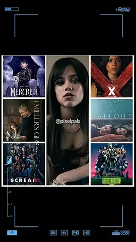 Shows and movies the cast of Wednesday were in #wednesday2 #jennaortegaedit #hunterdoohan #emmamyers #morticia 