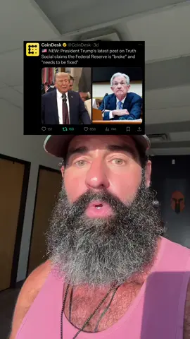 Trump is pushing hard on the fed! #crypto #investing