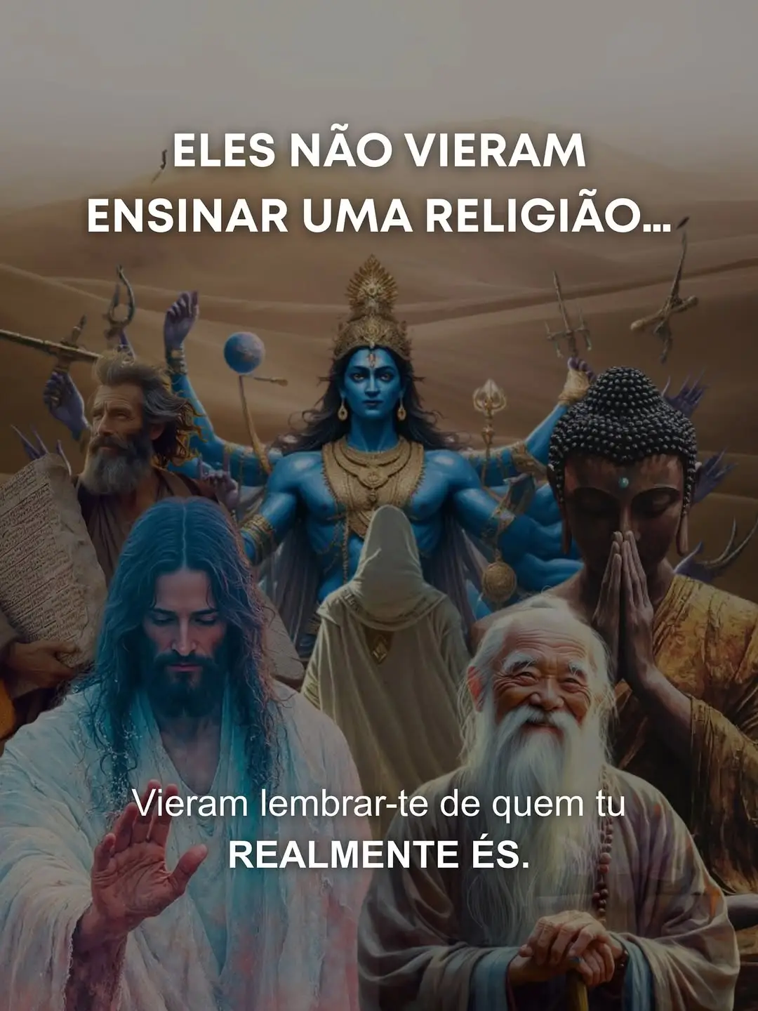Nada aqui é para te dizer o que deves acreditar. Nem para te mostrar um caminho certo, porque o seu caminho é só seu. Este é um convite para sentir o que une grandes mestres e religiões: uma única verdade oculta que vai além de palavras e rótulos, uma mensagem de Amor, Unidade e Consciência. O Divino não está lá fora. Ele pulsa dentro de ti, na energia sagrada que desperta a sua consciência. A fé move e guia, mas o despertar real acontece quando paramos, silenciamos e nos voltamos para dentro. E então, começamos a lembrar quem realmente somos. 👉 Quer receber mais reflexões profundas sobre espiritualidade e autoconhecimento? Entre no nosso grupo do WhatsApp e faça parte dessa conexão. O link está na bio! #despertar #consciência #jornadaespiritual #espiritualidade #transformação 