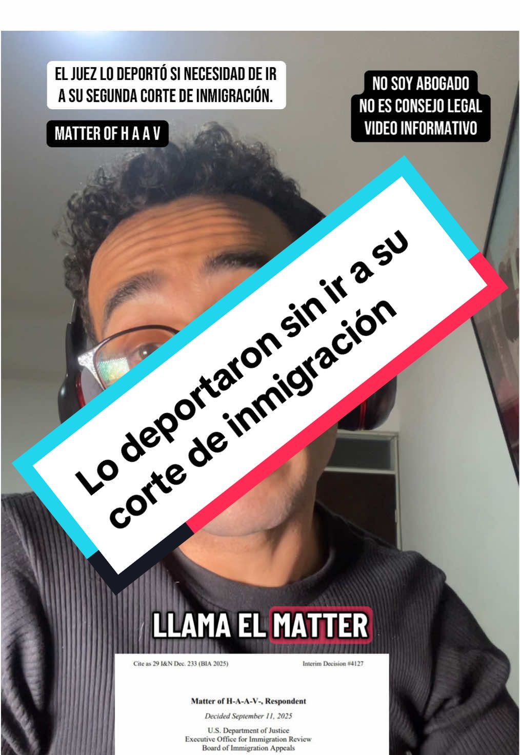 Juez deportó a un inmigrante por presentar un asilo mal, hecho, sin necesidad de qué fuera a su corte inmigracion. Aplicación del Matter of H A A V #deportaciones #cortedeinmigracion #inmigracion #USA  #abogadodeinmigracion 