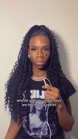 Gay men are not forcing their voices.  #fyp #dereonxo #lgbtq #homophobia #real 