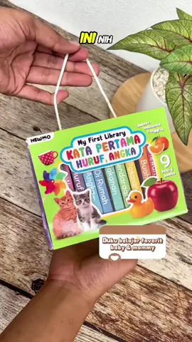 Ini diaa, buku belajar favorite sikecil, 1 box isinya 9 buku yang isinya pengenalkan macem macem banget, mulai dari hewan, buah, angka huruf dll, cocok bgt untuk sikecil yang mau belajar kosa kata dasar yaa, yuk koleksi bukunya moms🥰😍 #happybunnybooks #fypシ #bukuedukasianak #bukubayi #tokobukuanak 