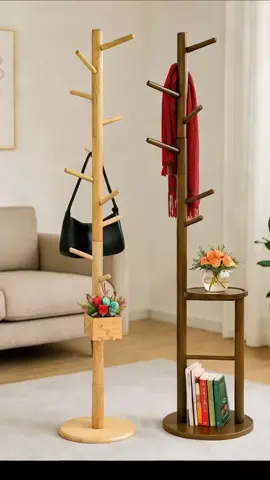 Cây treo quần áo, mũ túi xách đa năng, cây móc treo quần áo bằng gỗ cao cấp 175cm #caytreoquanaothongminh #dogiadungtienich #xuhuong 