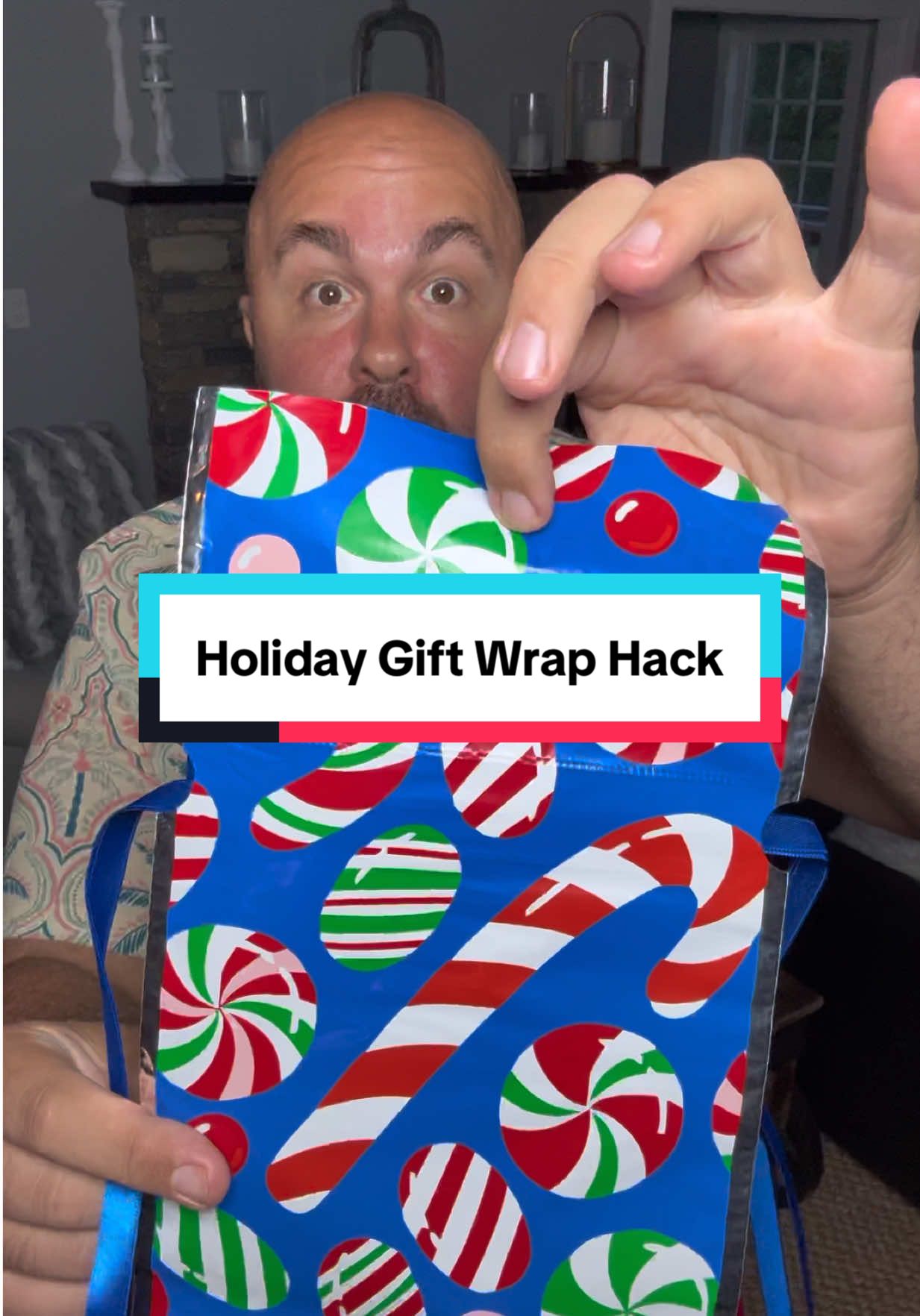 Wrapping gifts just got a lot easier! #santa #santaclaus #giftwrapping #christmas #holidays 