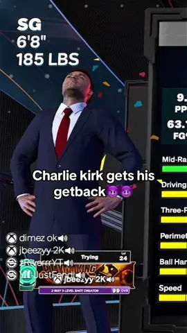 W get back? #nba2k #charliekirk #fyp #viral #2kcommunity 