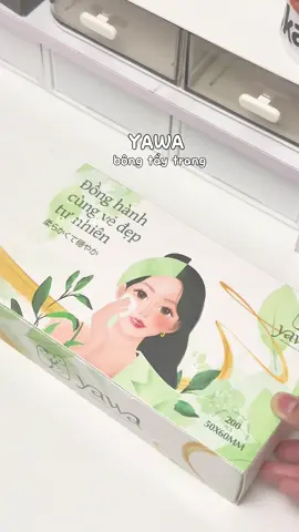 Bông tẩy trang YAWA mỏng mịn dùng êm lắm #yawa #bongtaytrang #xuhuong #unboxing #review 