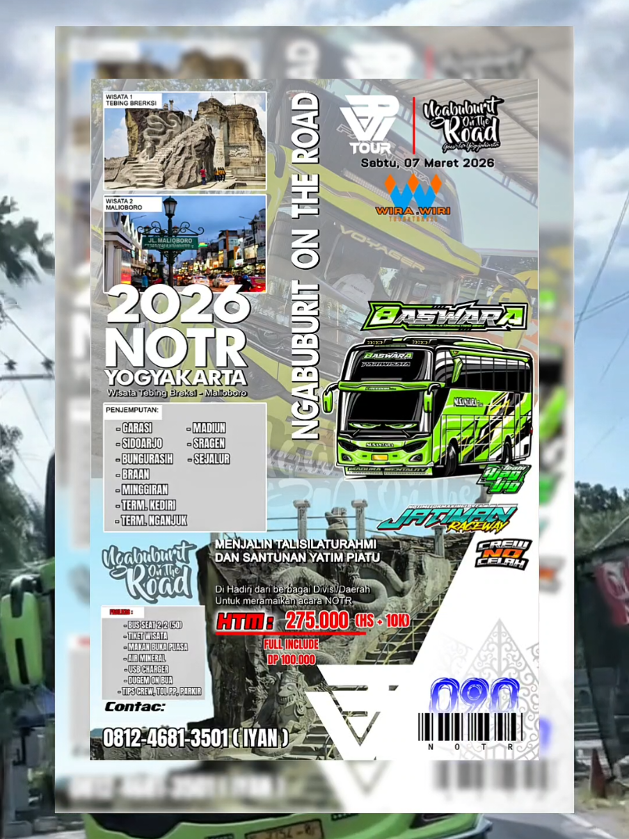 Ready Seat -18 👋 @NUSANTARA TRANS “BASWARA” @bpw tour #notr2026 #fypシ #tripmania #bpwtourofficial #baswara 