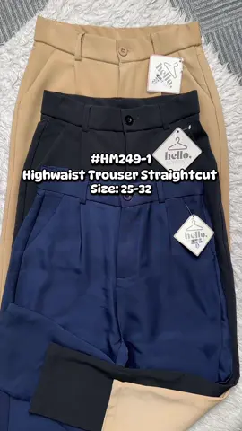 HIGHWAISTED TROUSER STRAIGHTCUT SIZE: 25-32 FOR WOMEN FORMALA AND CASUAL ATTIRE #TikTokShopFashion #officeattire #trousersoutfit #formalwear #checkoutnow🛒🛒✅ 