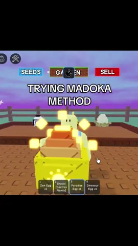 [🍁] Day 1 of trying Madoka Method + Egg Randomizer V4, kinda OP! 🤩 #growagarden #fyp #eggrandomizertutorial #xyzbca #madoka 