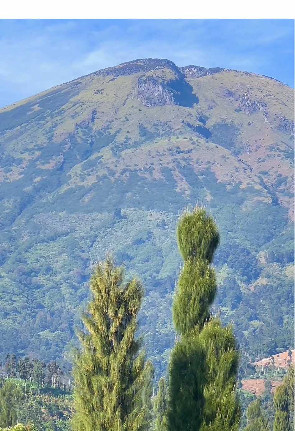 Terlihat Indahnya gunung sindoro dari Canggal 🍃 #gunungsindoro 