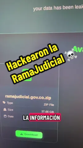 La RamaJudicial en Colombia fue hackeada ☠️ #deepweb #hacking #ciberseguridad #colombia