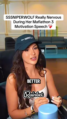 SSSNIPERWOLF Really Nervous During Her Mafiathon 3 Motivation Speech ❤️‍🩹 #kaicenat #sssniperwolf #mafiathon3 #fyp #teamwork