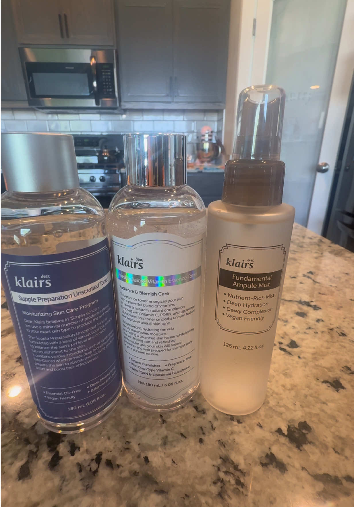 Thanks for clarifying! Here’s the optimized version: Drench your skin in hydration with the DearKlairs Skin Flooding Trio. This powerhouse set includes the Supple Preparation Toner, Vitamin Essence Toner, and Ampule Mist—working together to layer moisture, brighten dullness, and strengthen your skin barrier. Perfect for dry, sensitive, or tired skin craving that plump, dewy glass-skin glow. #DearKlairs #SkinFloodingTrio #HydrationBoost #GlassSkinGlow #TikTokShopCreatorPicks 