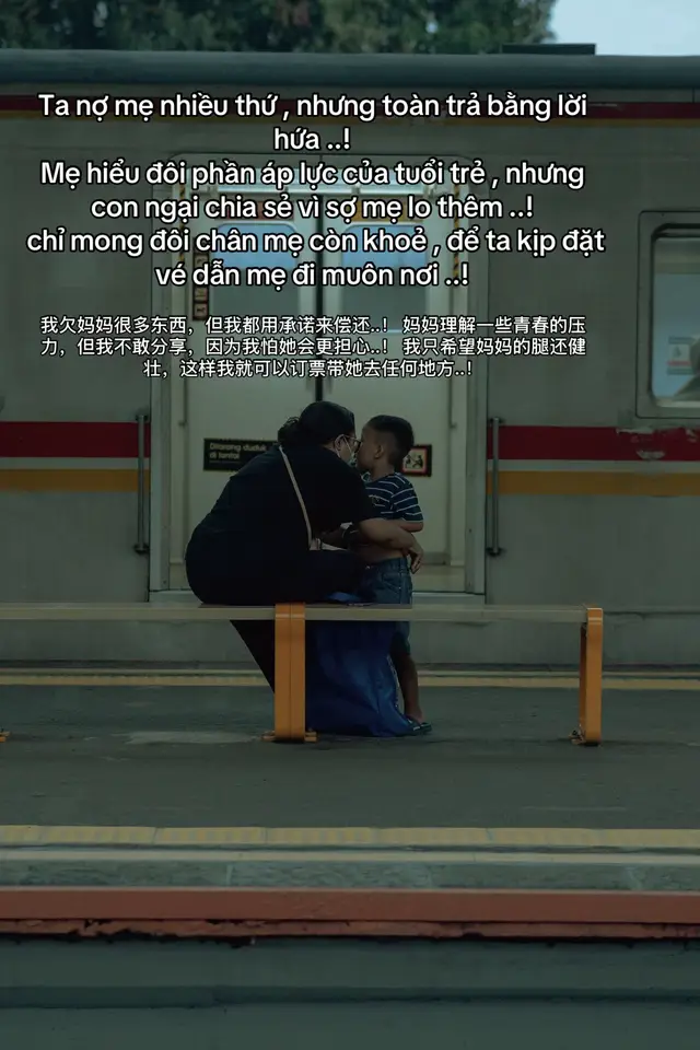 Ta nợ mẹ nhiều thứ , nhưng toàn trả bằng lời hứa ..! Mẹ hiểu đôi phần áp lực của tuổi trẻ , nhưng con ngại chia sẻ vì sợ mẹ lo thêm ..!  chỉ mong đôi chân mẹ còn khoẻ , để ta kịp đặt vé dẫn mẹ đi muôn nơi ..!#musicheals🎵🎵 #tramcamxuc💔 #cuocsong #đời #mẹ 