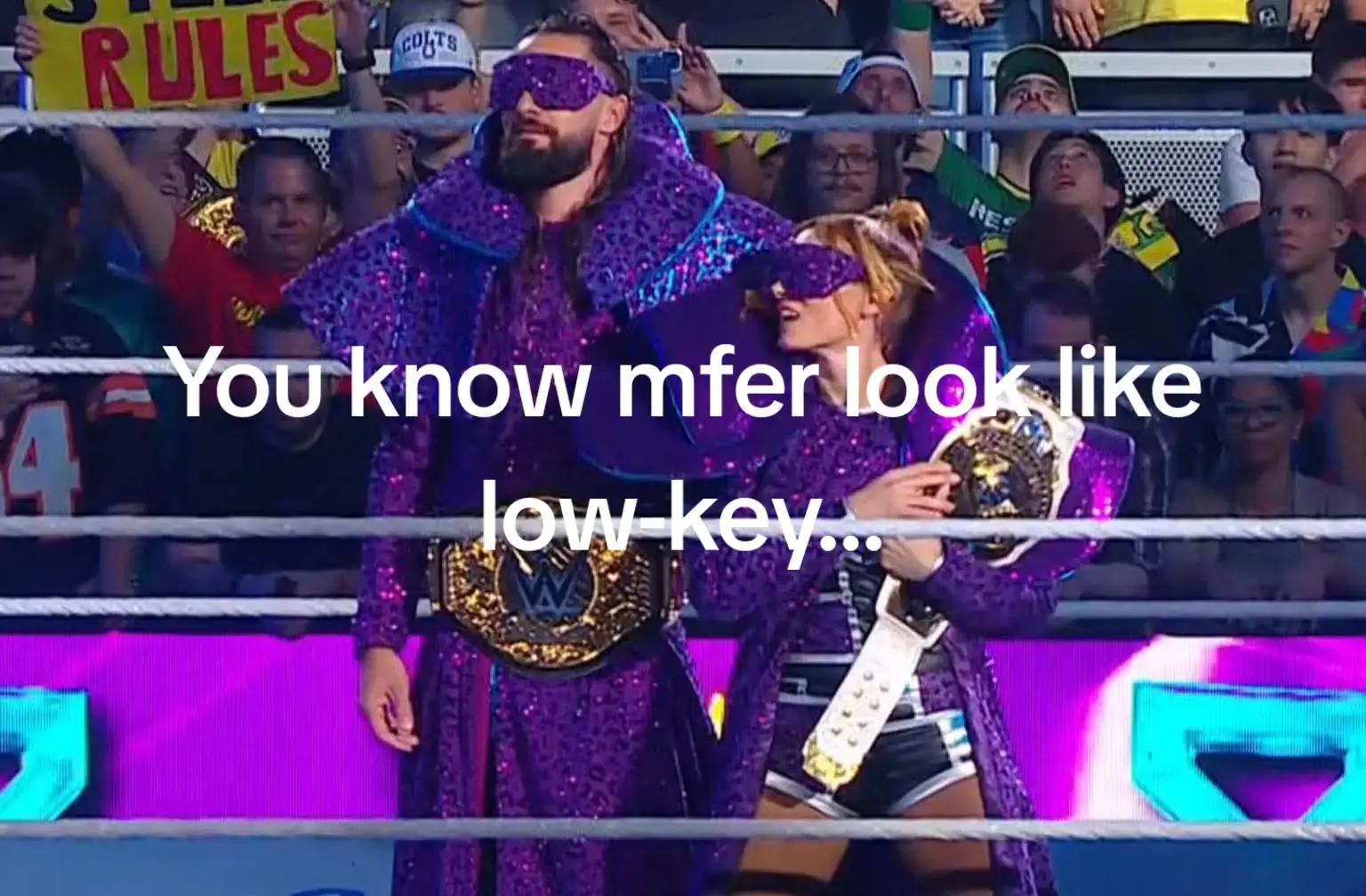 #fypシ゚viral🖤tiktok #looklikelowkey #sethrollins #beckylynch #wrestlepolloza 