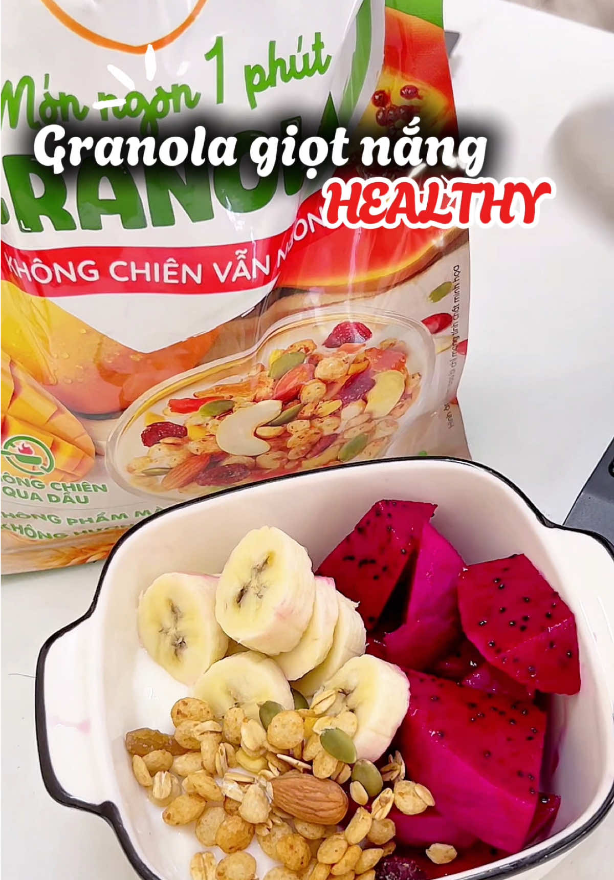 Mê quá mê granola nhà giọt nắng  #xuhuong #quynhnhureview #granola #giotnang #granolagiotnang 
