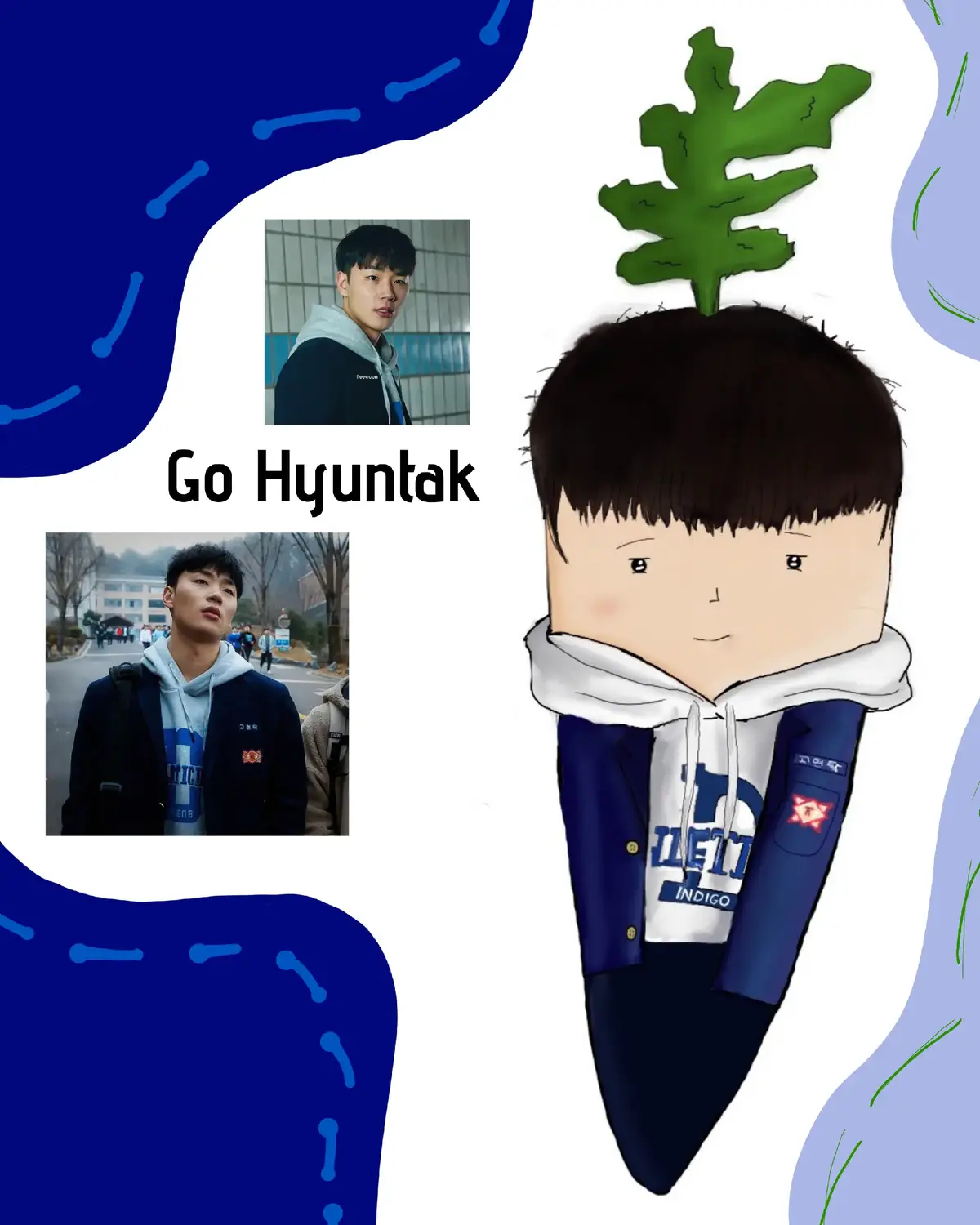 um yeah its me again with another weak hero class carrot 🤡🤡🤡 sup . . . #carrot #weakheroclass2 #gohyuntak #leeminjae #digitalart 