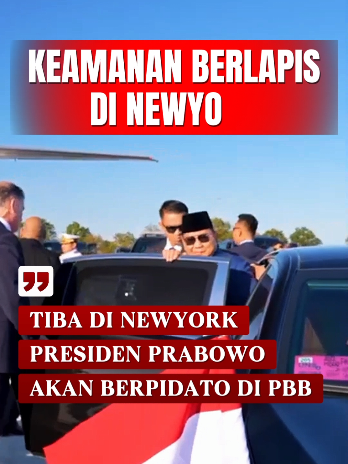 Keamana Berlapis Presiden Prabowo di Newyork #prabowo #paspampres #newyork 