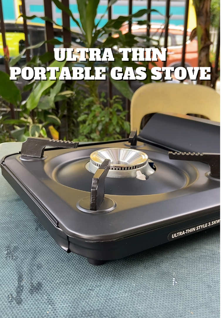 Portable gas stove na ultra thin ang ganda ang aesthetic at magnetic valve na #portablegasstove #cooking #campingstove #ultrathingasstove 
