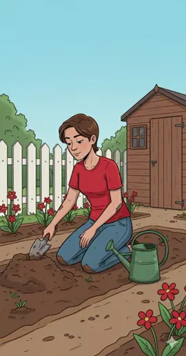 Get your hands dirty with new vocabulary! 🧤🪴 Let's describe this picture and learn words for gardening tools, actions like digging the soil, and parts of a garden. What else can you describe? #learnenglish #esl #vocabulary #englishlesson #englishspeaking