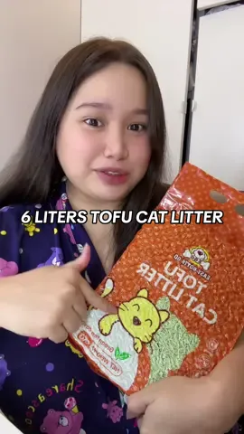 6Liters Tofu Cat Litter w/ 4 different scents to choose from! #tofucatlitter #catlitter #catlittersand #catessentials 