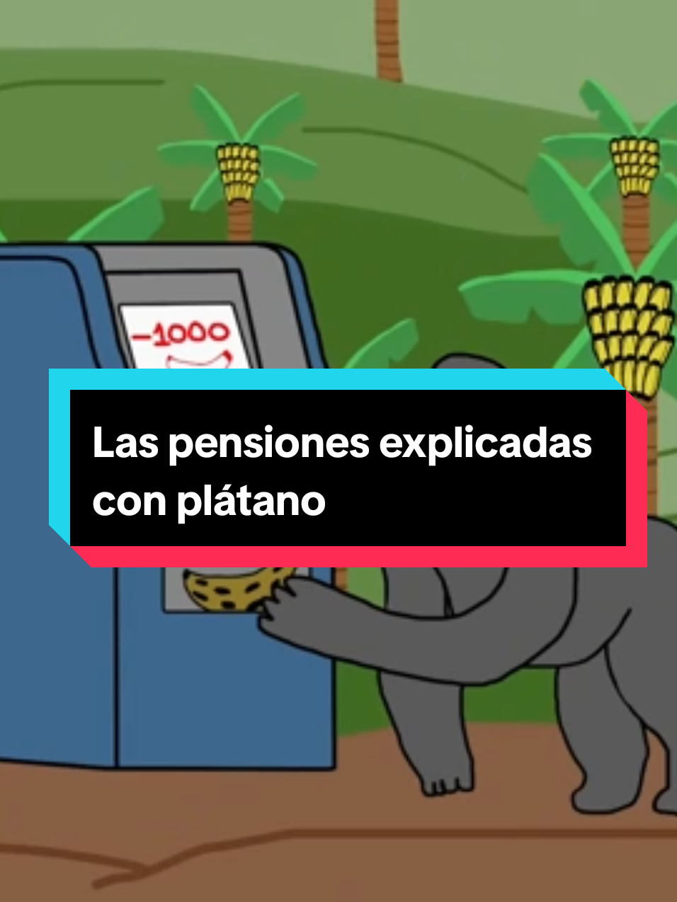 Las pensiones explicadas con plátanos