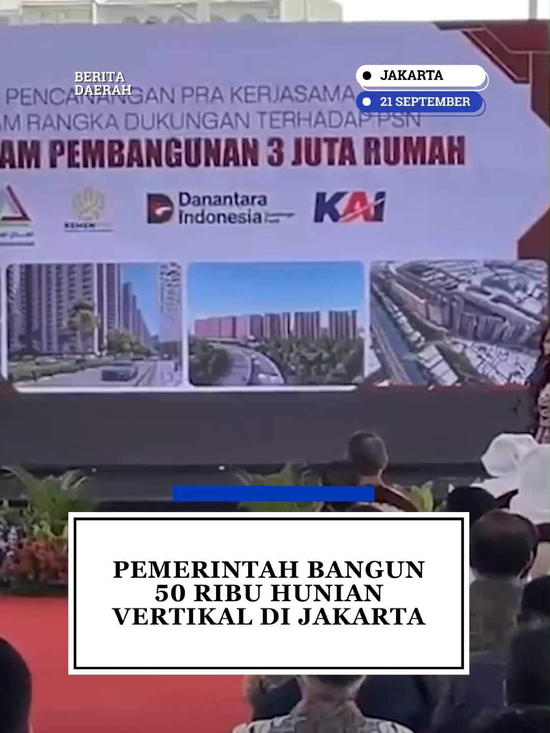 PEMERINTAH BANGUN 50 RIBU HUNIAN VERTIKAL DI JAKARTA #pemerintah #hunian