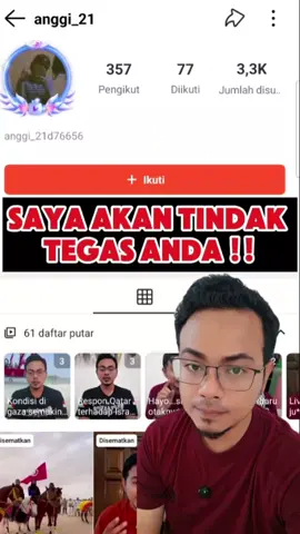 INI kedua kalinya saya memperingatkan Anda!!  STOP COMOT VIDIO SAYA !! SAYA AKAN TINDAK TEGAS‼️