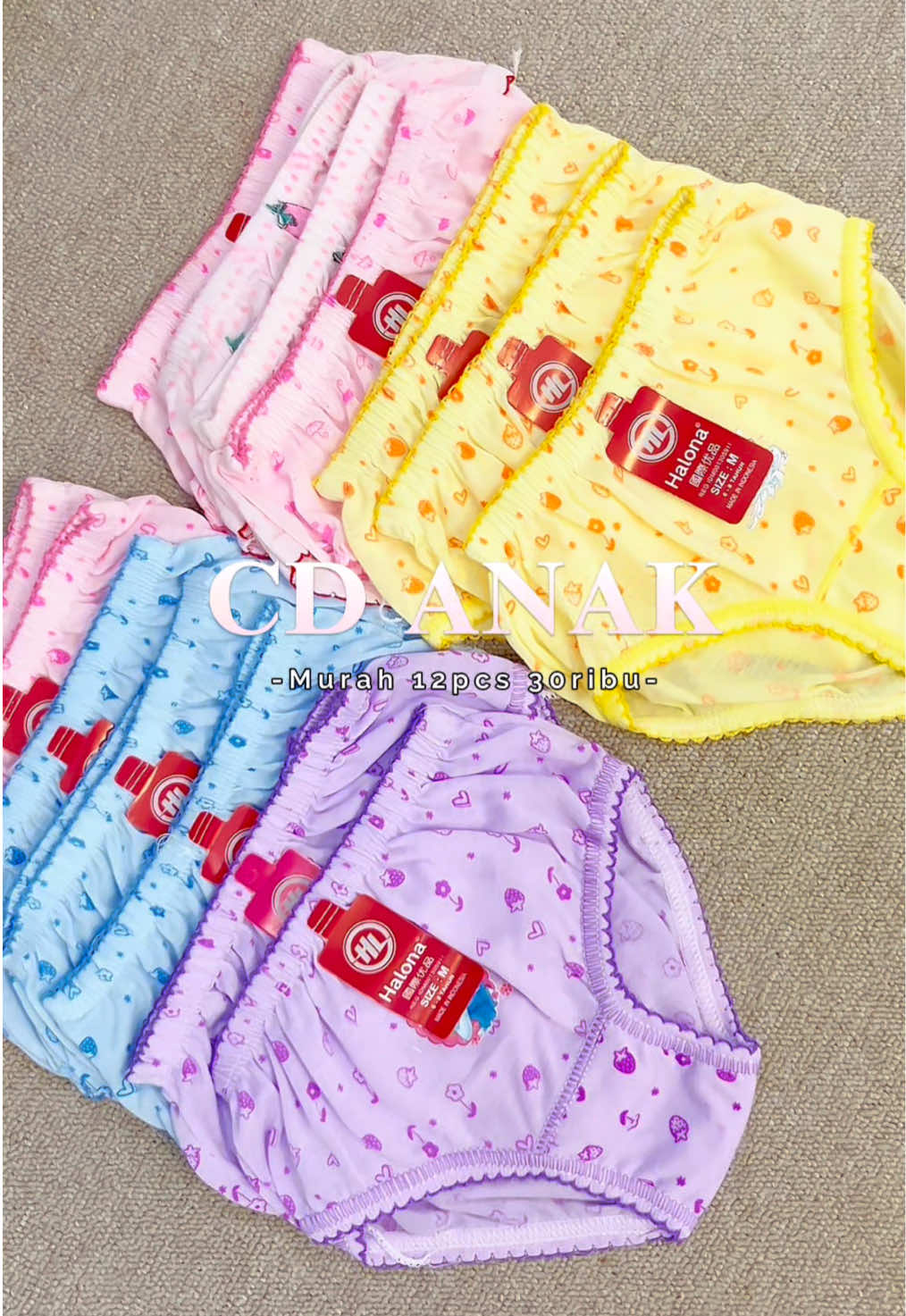 Celana dalem anak murce 12pcs cuma 30ribuan bun yuk co sekarang😍✨ #cd #celanadalamperempuan #cdanak #cdanakmurah #fyp 