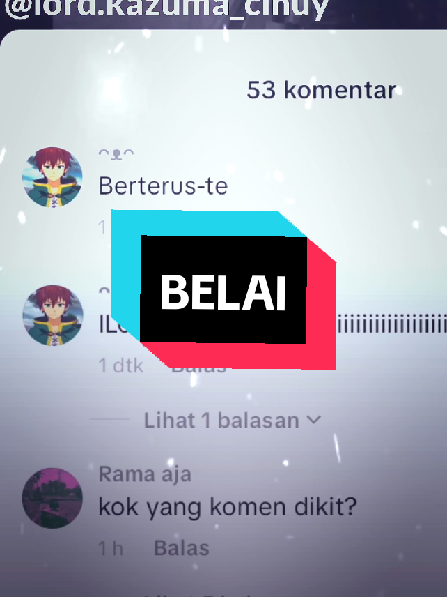 ikan kekek mak iloi iloi / Belai - @amsyar_leee | Lirik Lagu Komentar #edit #song #music #lyrics 