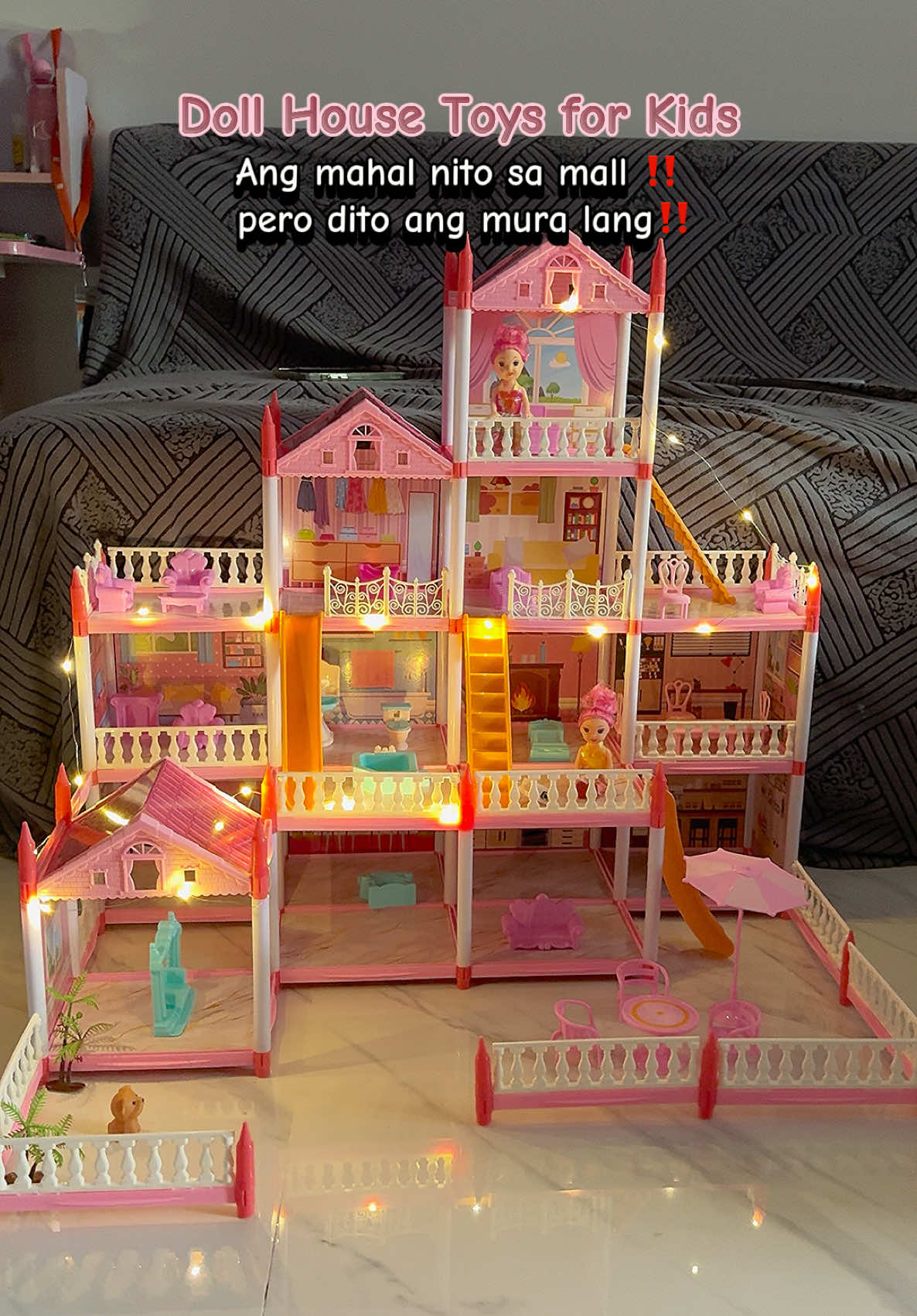 Doll House Toys for Kids‼️ ang mahal nito sa mall pero dito ang mura kang‼️ #dollhouse #playhouse #toysforkids #kidstoy #giftideas 