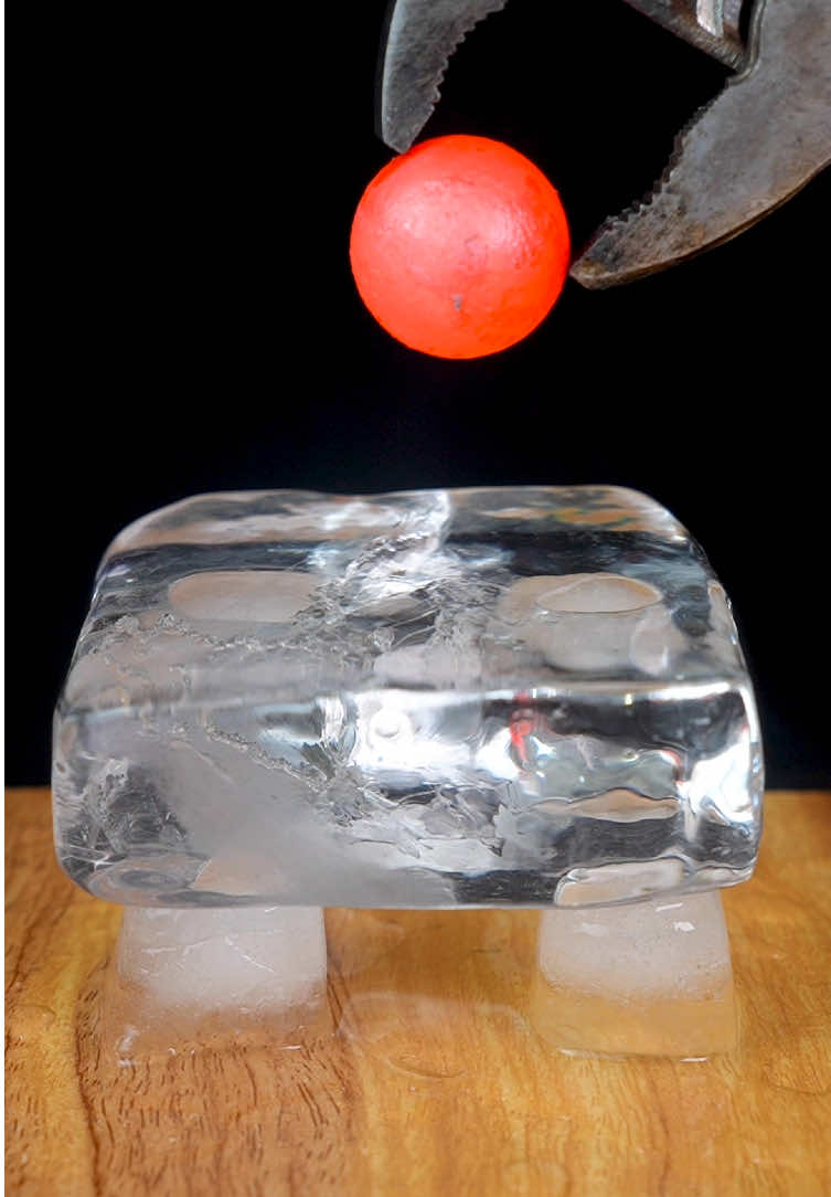 Can ball cross the ice 🧊😱?