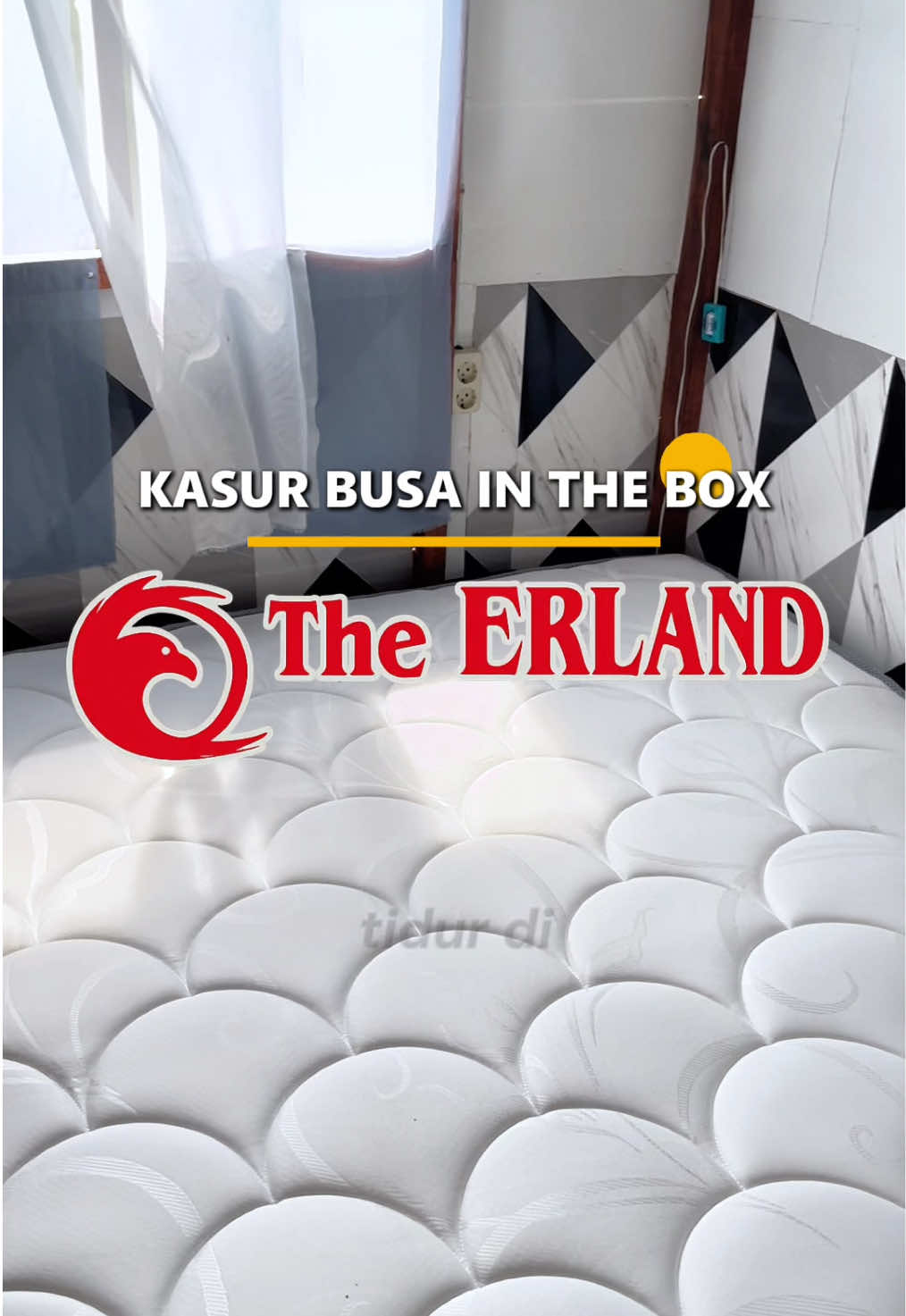 Kasur In the Box | The Erland.  #kasurinthebox #kasurbusaantikempes #kasurbusa #homedecor #kamaraesthetic 