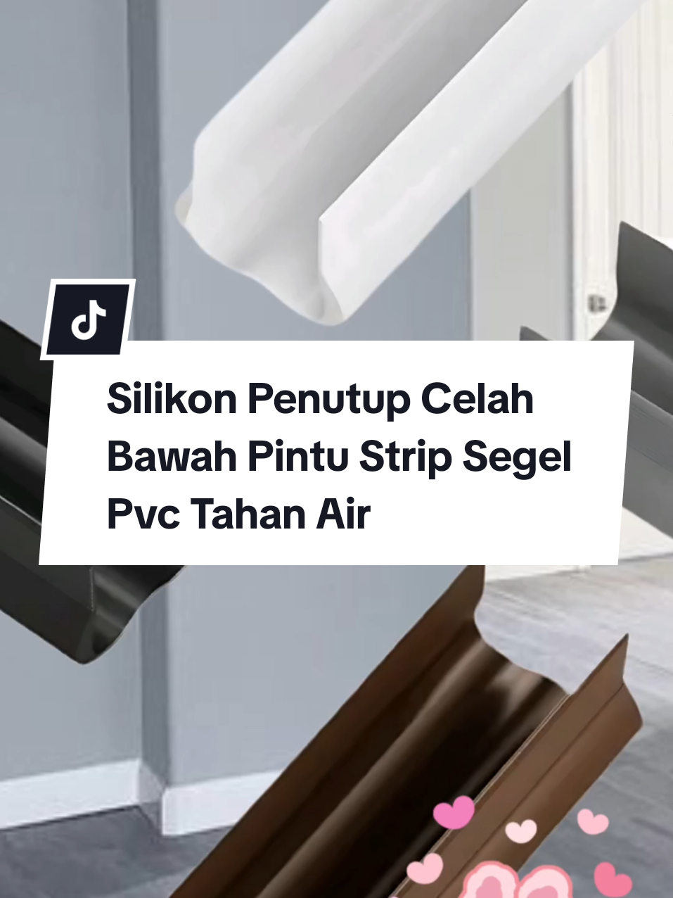 promo Silikon Penutup Celah Bawah Pintu  Strip Segel, bahan PVC  Tahan Air, Anti Suara Material, Tahan Lama, panjang 93cm bada pilihan Warna. dapatkan harga promo cepat beli sekarang #promoseruweekend #silikonpenutupcelahpintu #silikonpenutupcelahbawapintu #penutupcelahpintubawahsilikon #penutupcelahpintu 