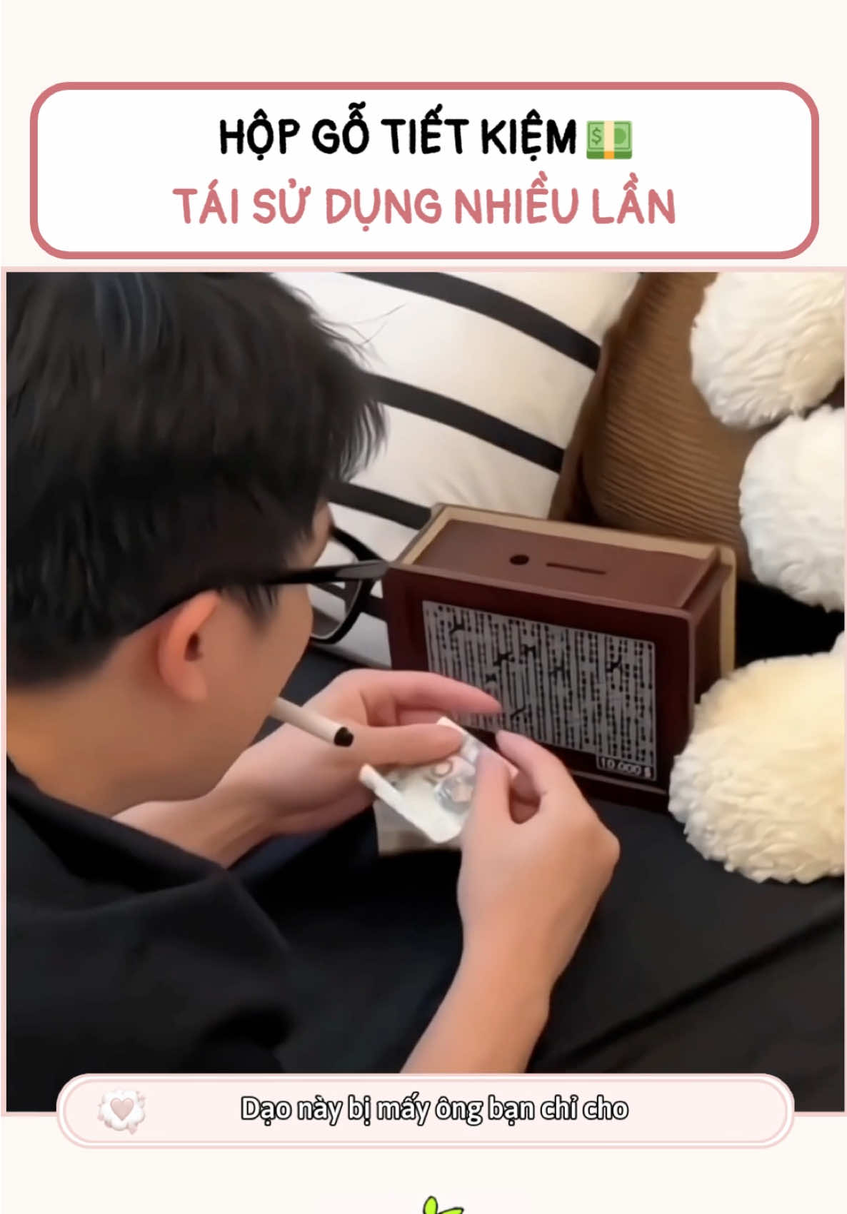 hộp gỗ tiết kiệm #hopgotietkiem #hoptietkiem #hopdungtientietkiem #hopdungtien #tietkiemtien 