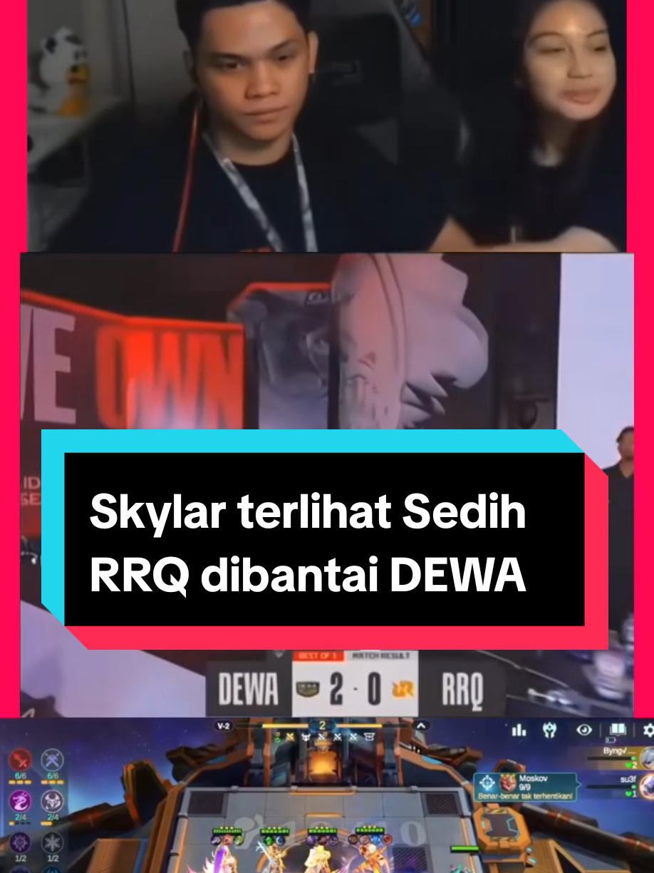 Momen SKYLAR Terlihat Sedih DEWA Bantai RRQ 😥😢#MCGG #MagicChessGoGo #MRSS3 #MCGGRisingStars 
