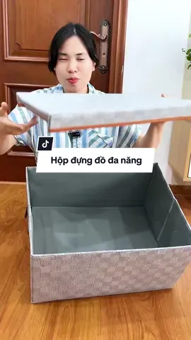 Hộp đựng quần áo vải canva nắp rời có khung thép. Các bác mua ở giỏ hàng nha. #hopdungquanao #hopvaidungquanao #giadung 