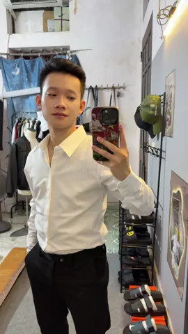 Áo sơ mi nam dài tay mình mặc #xuhuong #thoitrang #trending #vietbandohieu 