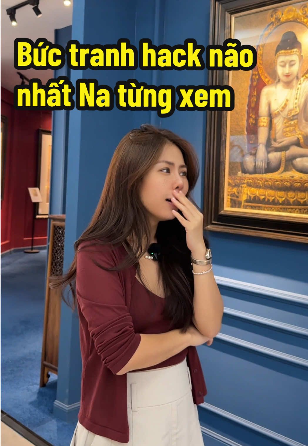 Tranh thêu ở level vũ trụ #nariabynana #thietkenoithat #trangtrinhadep #tranhtheu #suutamtranh 