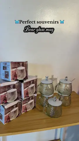 Bear Glass Cup mug perfect for souvenirs and gift idea this Holliday season  #bearmugglass  #fypviraltiktok🖤シ゚☆♡♥️🥀🦋 