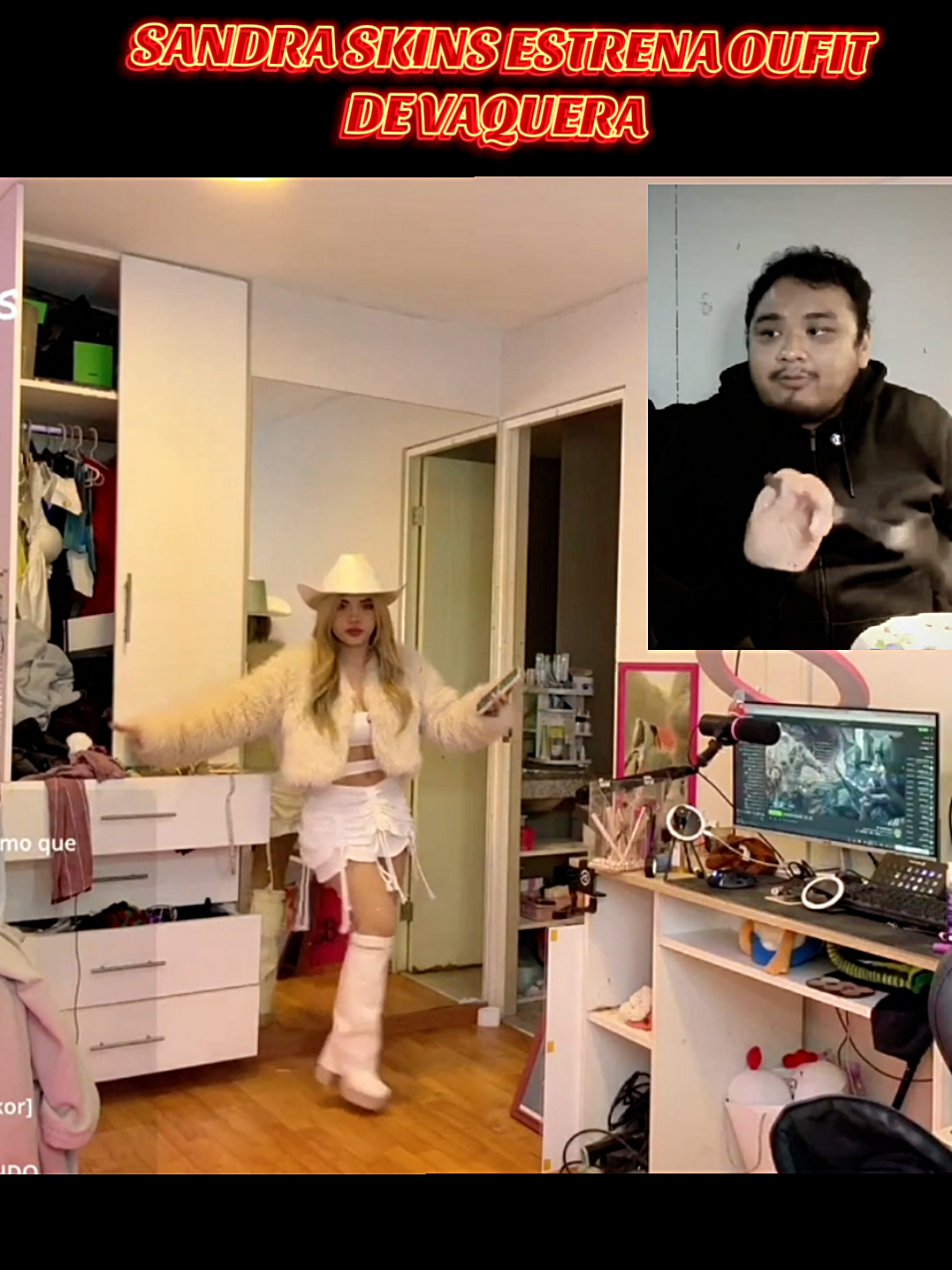 Sandra Skins estrena nuevo OUFIT de vaquera, #sandraskins #smashdota #quienesesehombre #vaquera #tiktokviral @Sandra Skins @Smashdota 