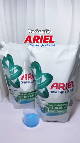 Nhà tui dùng em này không biết bao nhiêu túi rồi luôn á💦♥️ #nuocgiat #ariel #lamsach #review #xh 