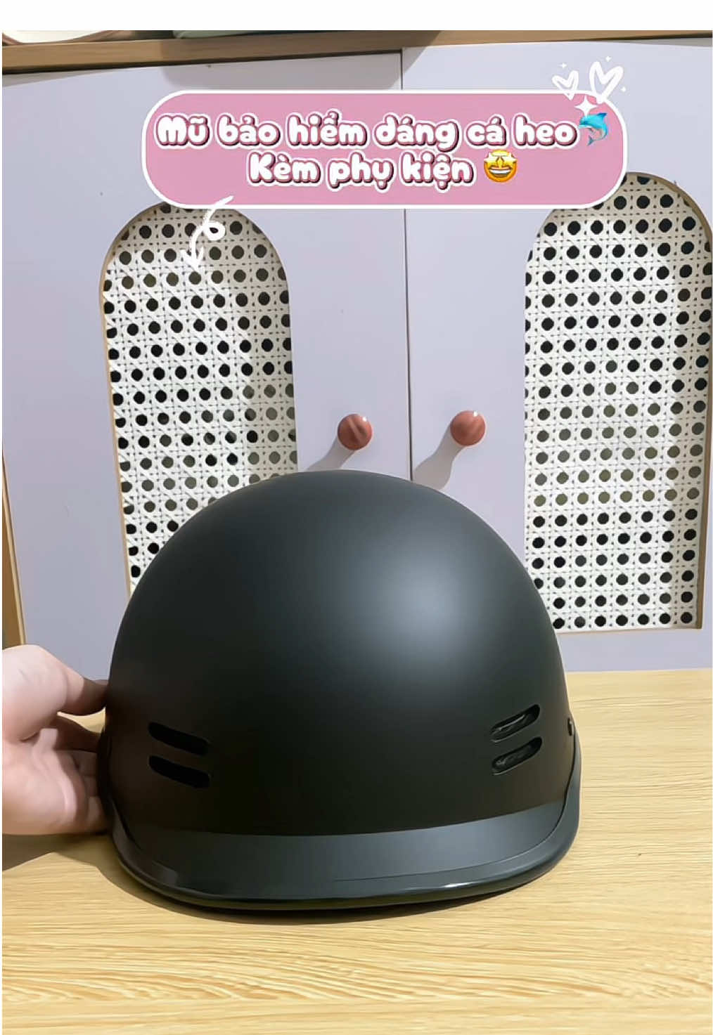 🔥 An toàn – Thời trang – Giá hời 🔥 Nón bảo hiểm cá heo CAMRY CR HELMET – chuẩn chất lượng, nhựa ABS bền đẹp, bảo hành 12 tháng #mubaohiem #caheo #thoitrang 