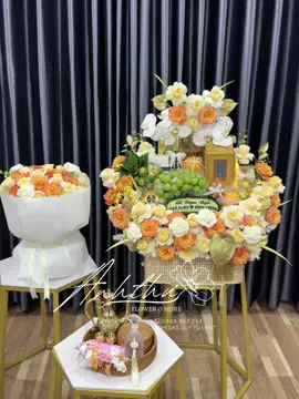 Chiếc lễ dạm ngõ tone vàng nhẹ nhàng mà sang trọng 💛🕊️ #anhthuflower #trapcuoibmt #traplecuoiBMT #mamquacuoihoi #trapcuoihiendai #trápdạmngõhiệnđạibmt #trapdamngo #ledamngo #trápdạmngõhiệnđạibmt #trapdamngobmt #ledamngobmt #xuhuong #tiktok #viral #trending #fyp #47daklak 