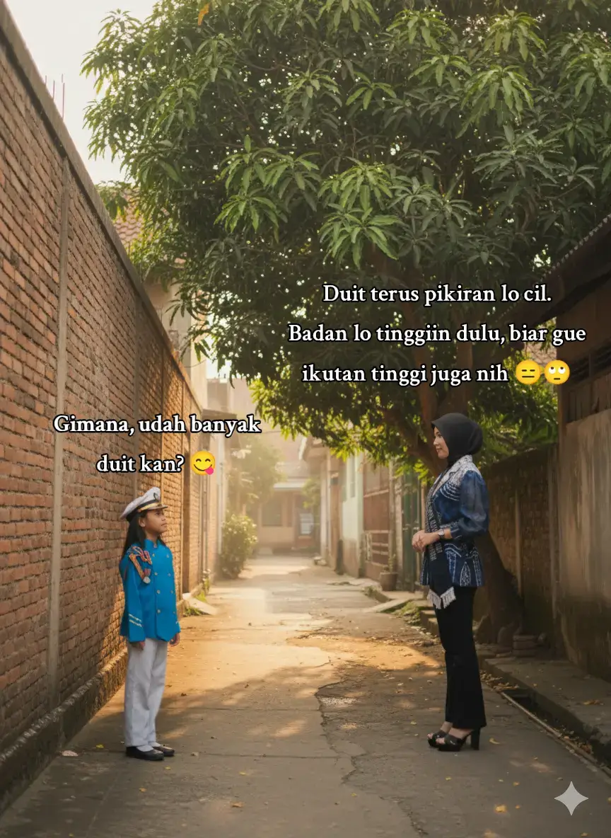 maaf banyak impian mu yang belum aku raih, terimakasih sudah bertahan sejauh ini. Maaf dunia belum ramah seperti yang kamu impikan 😔☺ #CapCut #geminiai #fotomasakecil #fyp #sad 